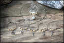 Vinglassmycke i Aprikos/ Wineglass charms in Apricot